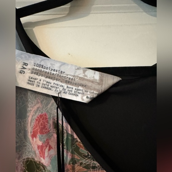 NEW Volt Design Overlay Tunic Dress Floral Paso Chiffon Size 5 (12/14 US) NWT - Picture 6 of 7